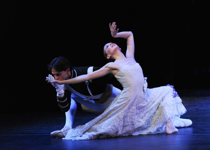 Luca Sbrizzi & Alexandra Kochis in Antony Tudor's "Jardin Aux Lilas (Lilac Garden)". Photo by Rich Sofranko.