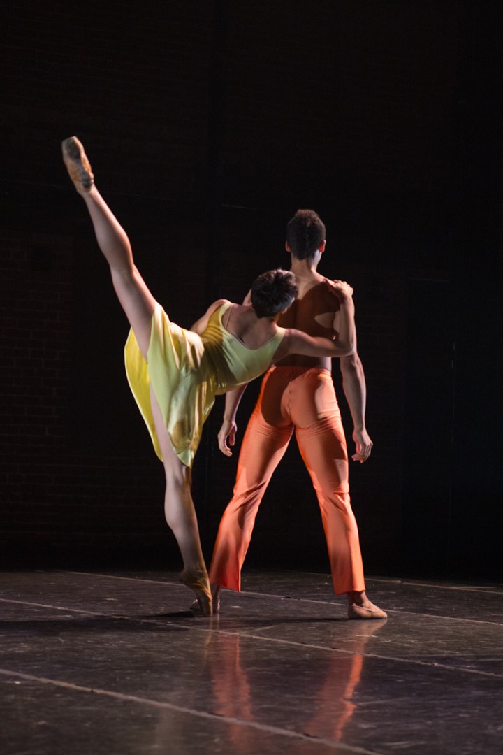 Texture Contemporary Ballet dancers Rachel Malehorn & Alan Obuzor. Photo by Katie Ging.