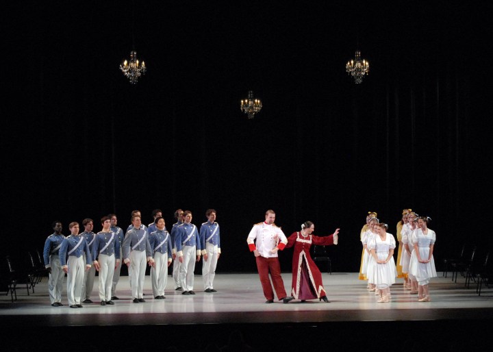 A scene from David Lichine's "Graduation Ball. Photo by Rich Sofranko. 