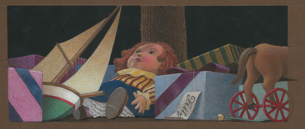 Illustration by Chris Van Allsburg for Grand Rapids Ballet's "The Nutcracker."