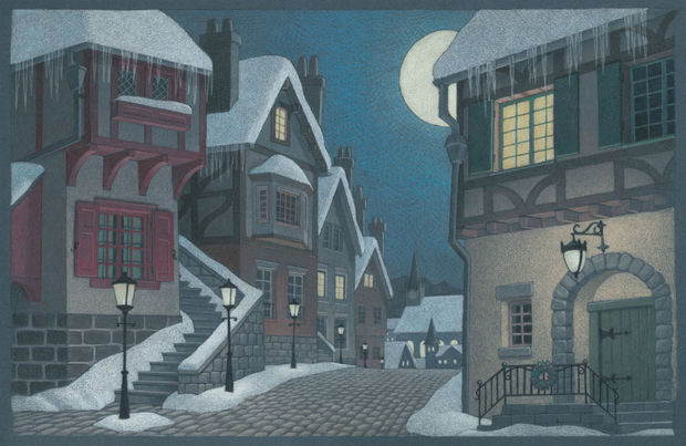 Illustration by Chris Van Allsburg for Grand Rapids Ballet's "The Nutcracker."