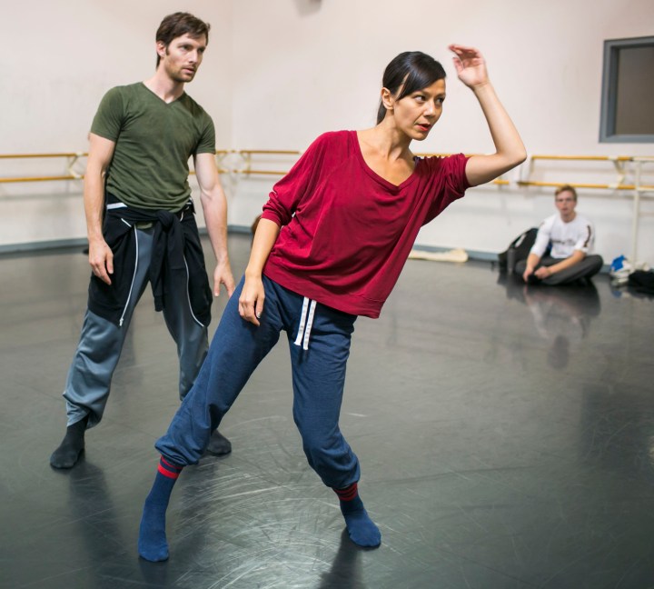 In rehearsal with Hubbard Street. Photo by Todd Rosenberg, Courtesy HSDC.
