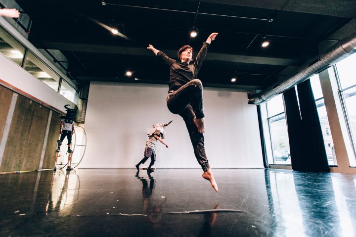Dancers in Ben Sota and Jil Stifel's "WaywardLand." Photo by Nicole Jarock.