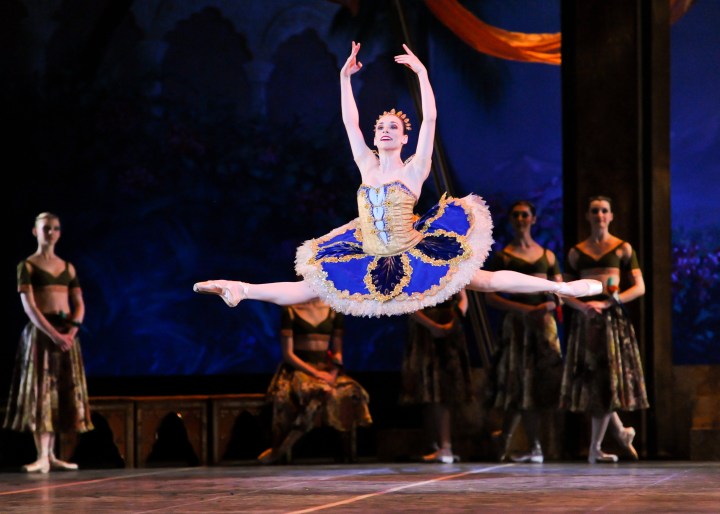 Soloist Gabrielle Thurlow in a scene from La Bayadère. Photo by Rich Sofranko.