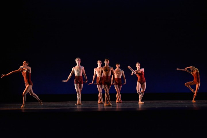 Neos Dance Theatre & Cleveland Ballet dancers in Robert Wesner's "Searching for the Find."  Photo by Mark Horning. 