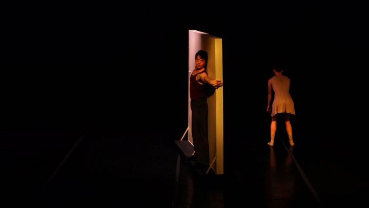 CDT's Christian Broomhall and Kerri Riccardi in Broomhall’s “A Dozen Places.” Photo by John Ray.