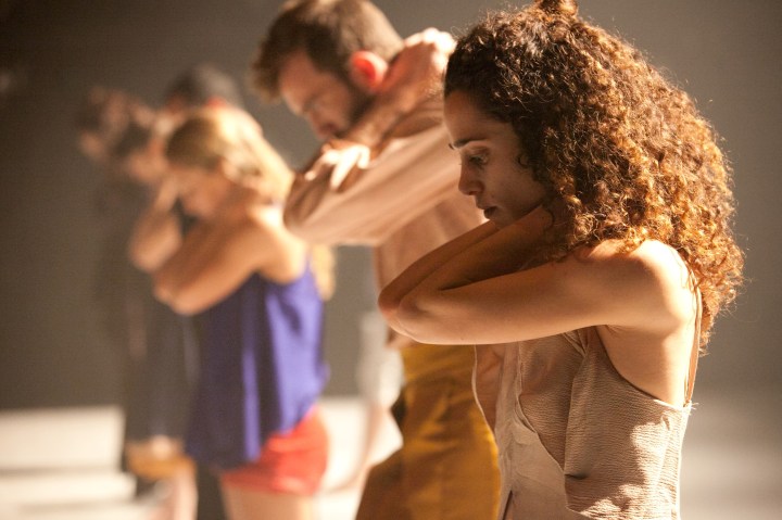 Vertigo Dance Company dancers in Noa Wertheim’s 'Reshimo.' Photo by Maayan Hotam.